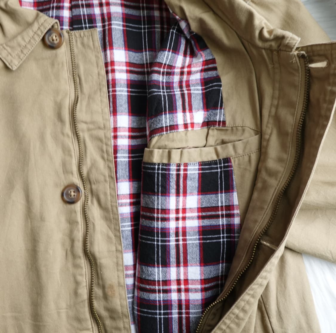 월드 맥스클럽  베이지 코튼 자켓 1919 상품이미지10