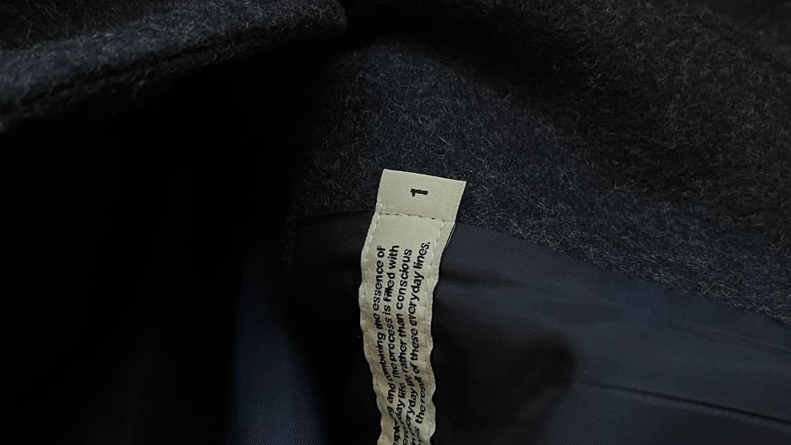 포터리/멜튼 울 블루종 멜란지네이비/1 상품이미지3