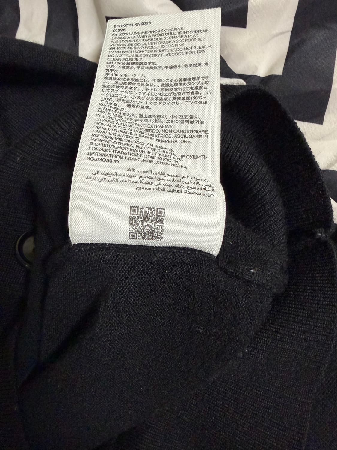 아미 울 가디건 블랙 2xl 상품이미지5