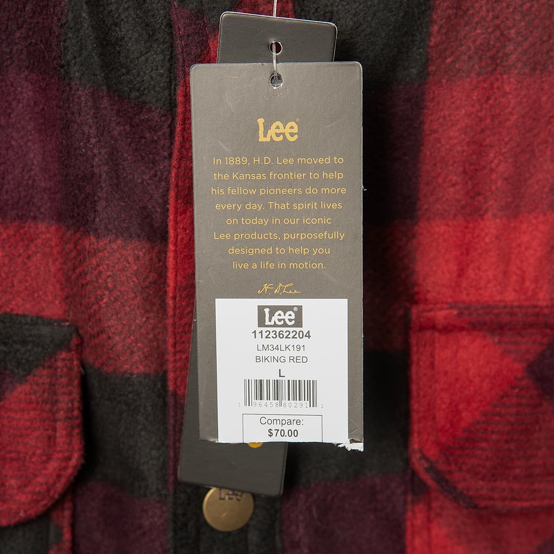 [110] Lee 퀼팅라이닝 버팔로체크 플리스 셔츠  상품이미지4