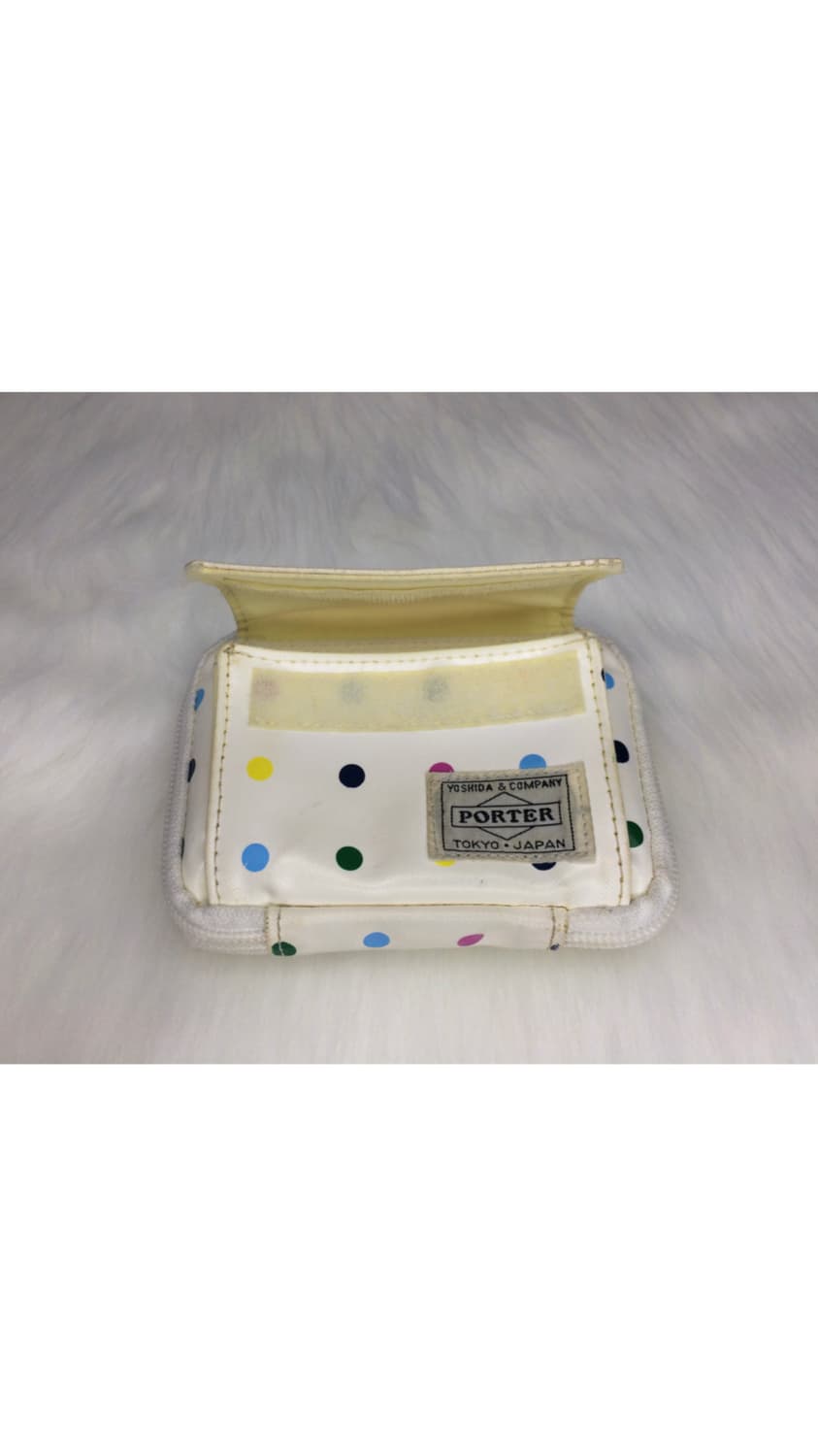 porter 화이트 컬러풀 도트 땡땡이 지갑 상품이미지6