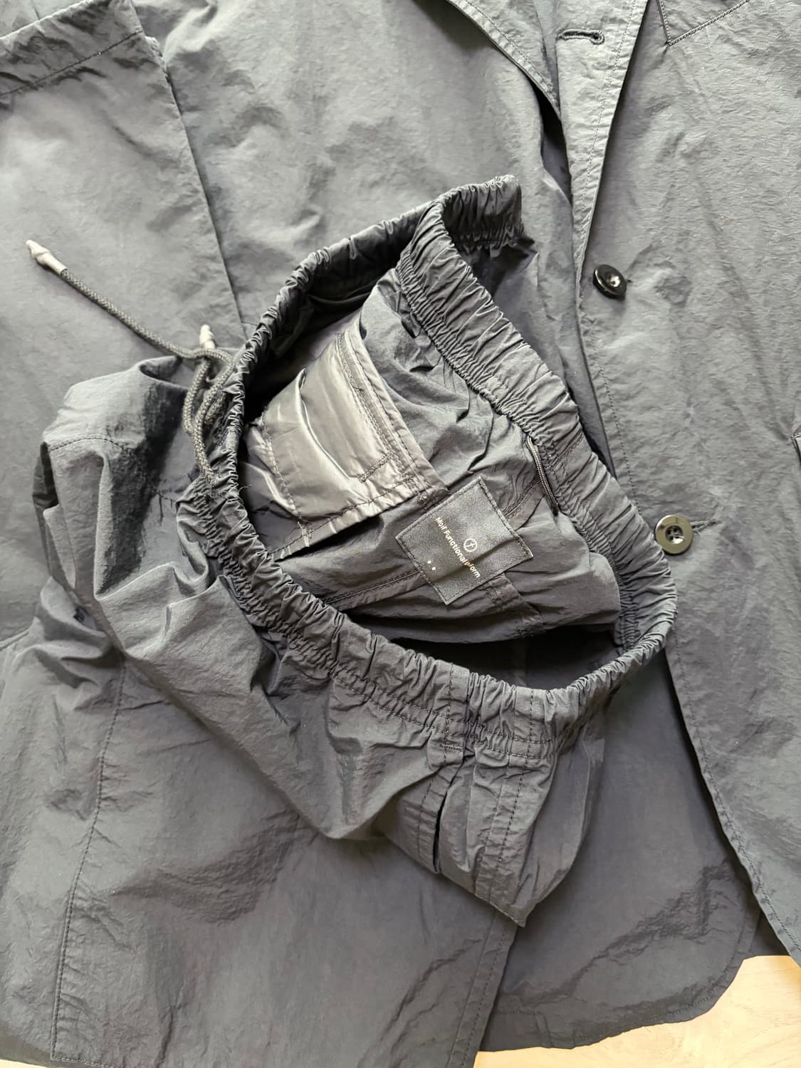 모이프 20SS 유니폼 셋업 블랙 상하의 3/2 사이즈 판매 상품이미지3