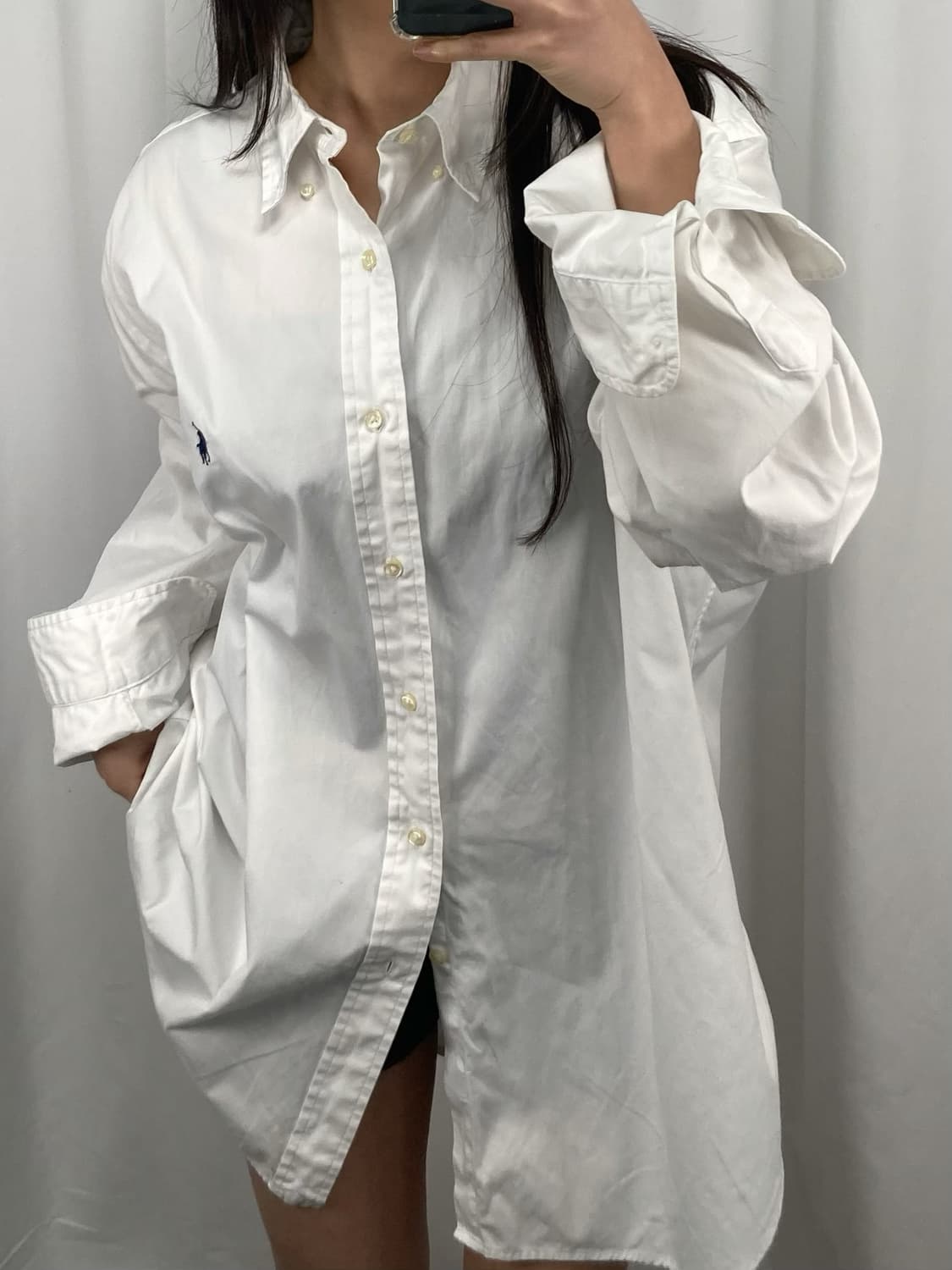 폴로 클래식 핏 화이트 셔츠 상품이미지1