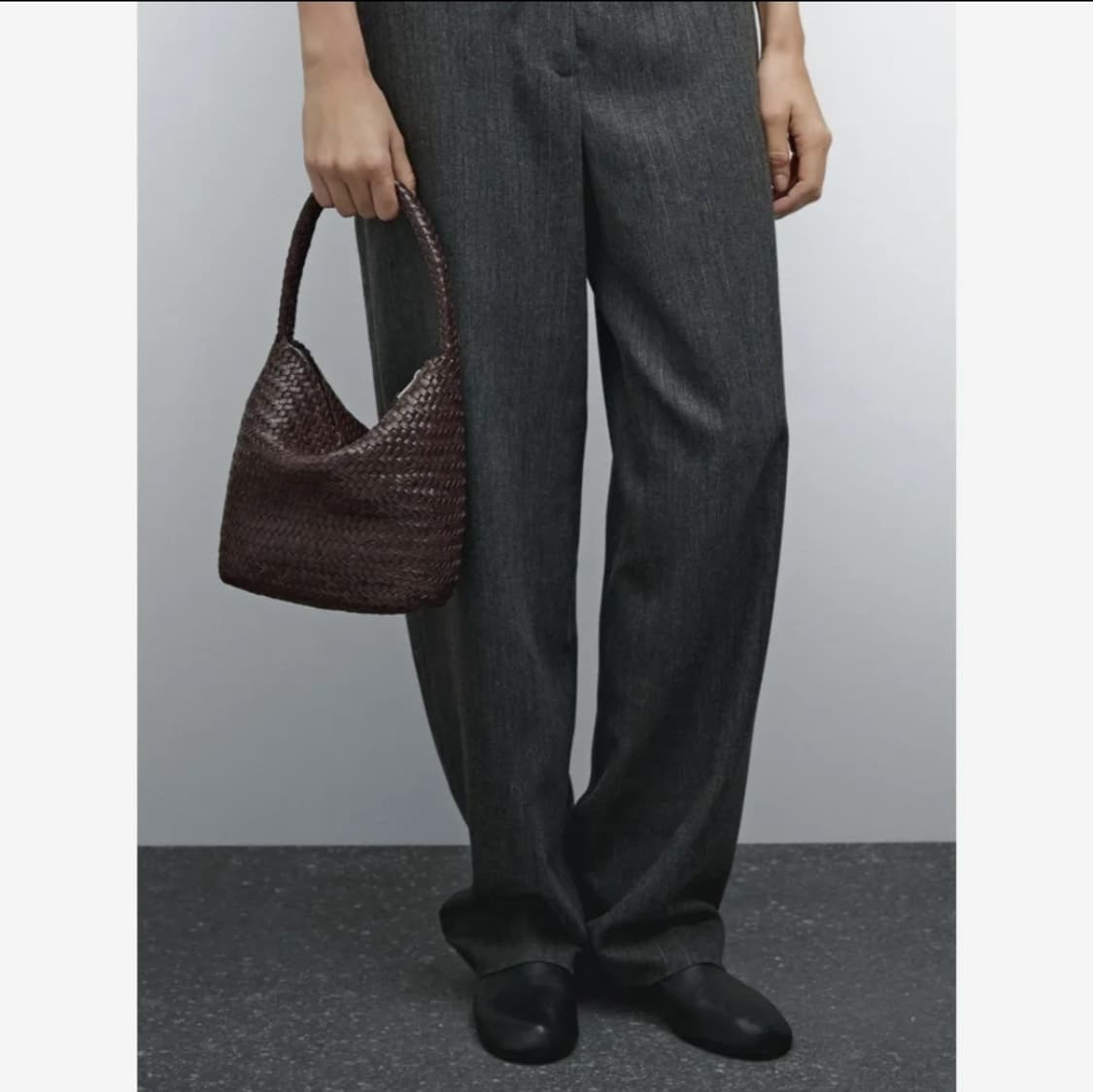 마시모두띠 나파 레더 우븐 버킷백 상품이미지3