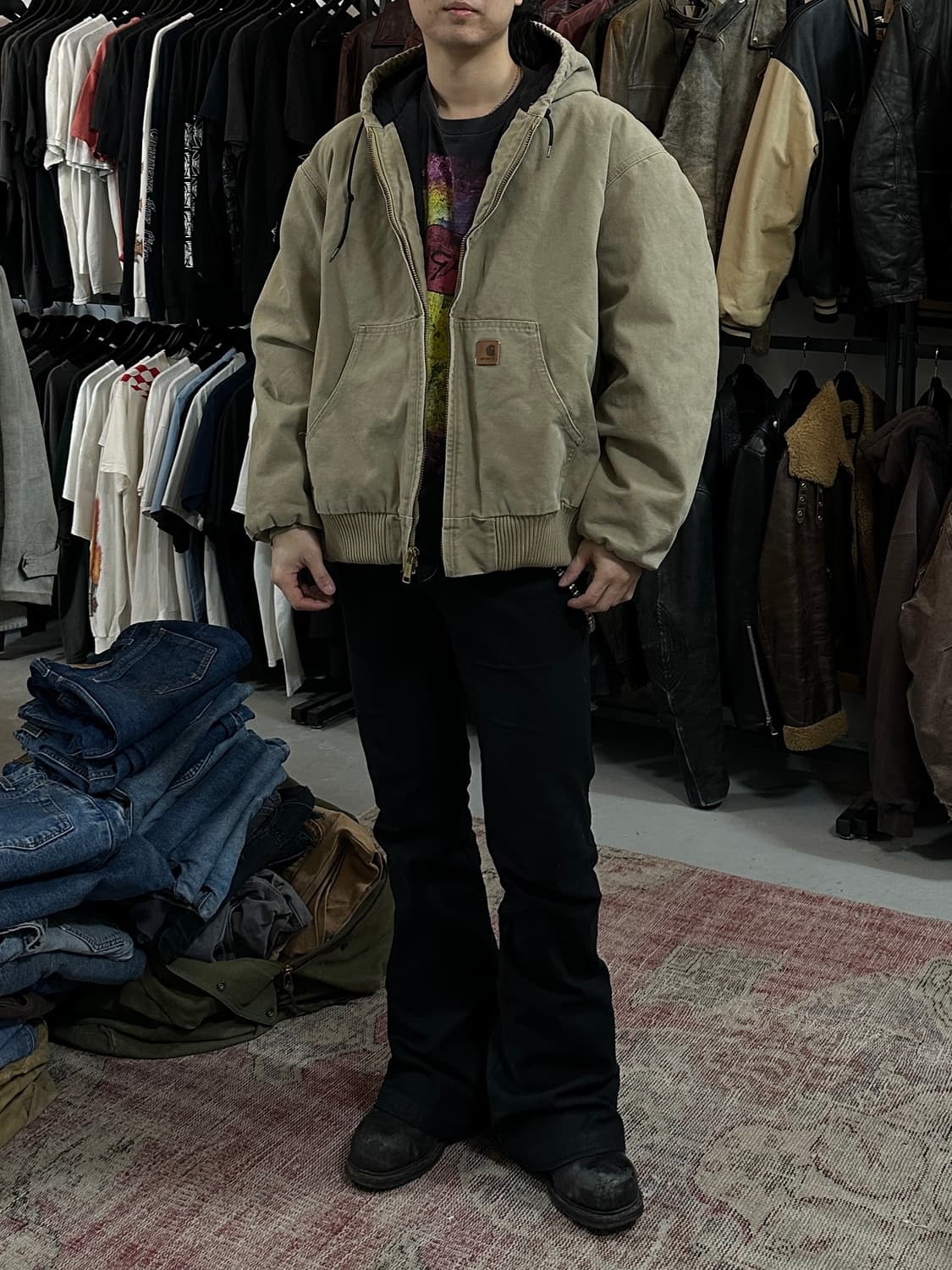 OG 칼하트 J130 액티브 자켓 칼하트 266 코튼우드 상품이미지10