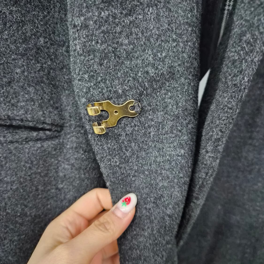  캐시미어 100% 기본 블랙 코트 여자 S 상품이미지6