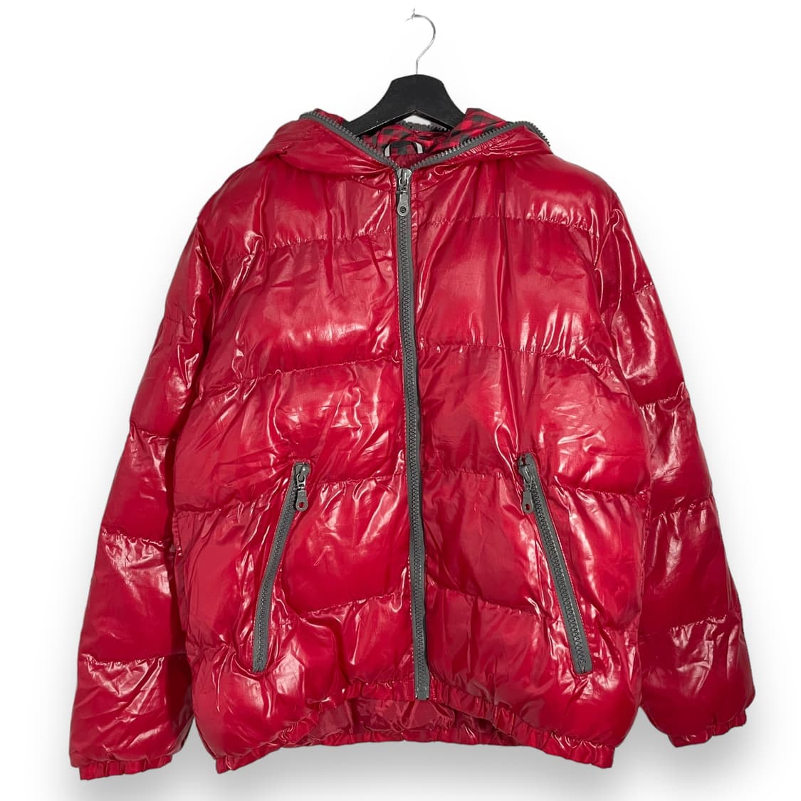 펑크 글로시 유광 패딩 상품이미지1