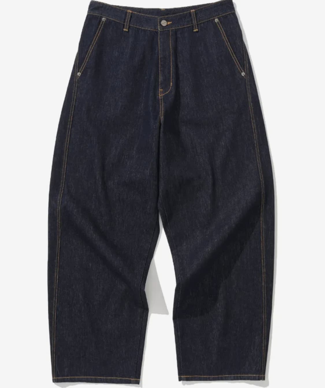 낫포너드 커브드 세미 와이드 데님 팬츠 L 상품이미지1