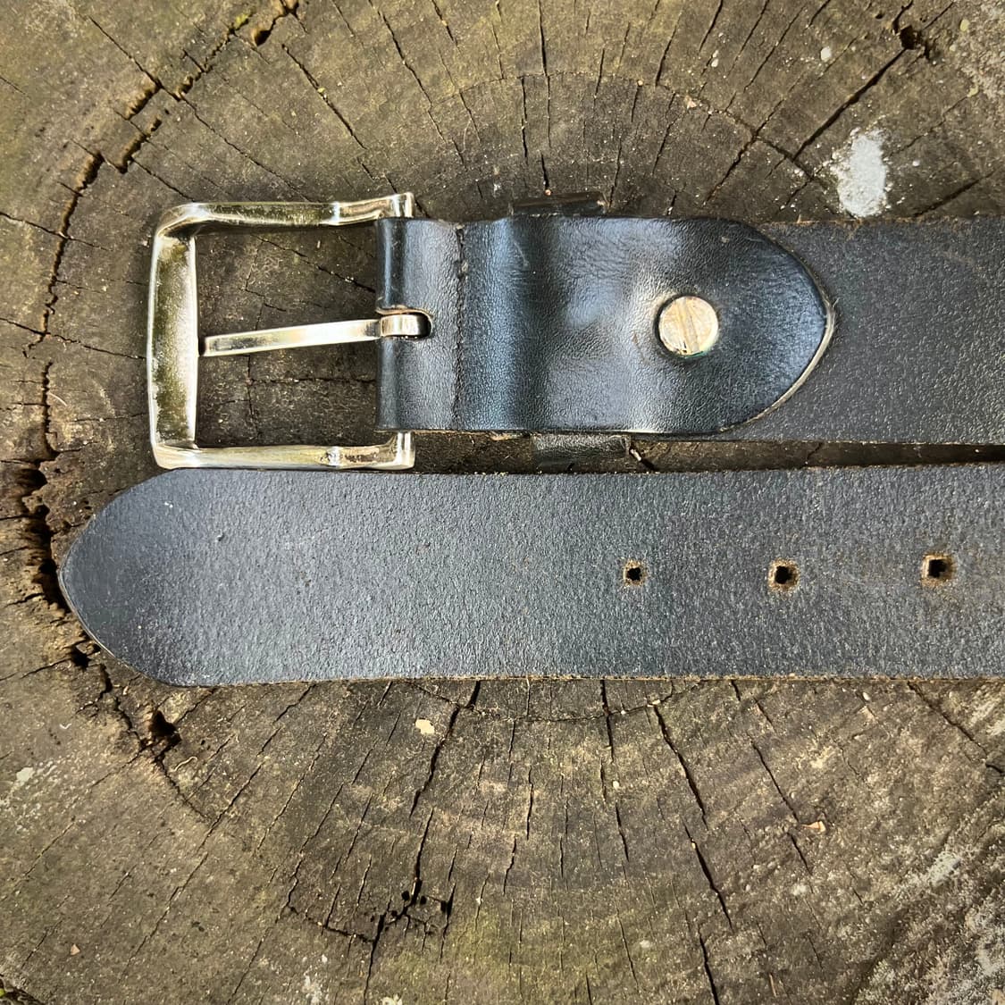 리 블랙 리얼 레더 벨트 상품이미지5