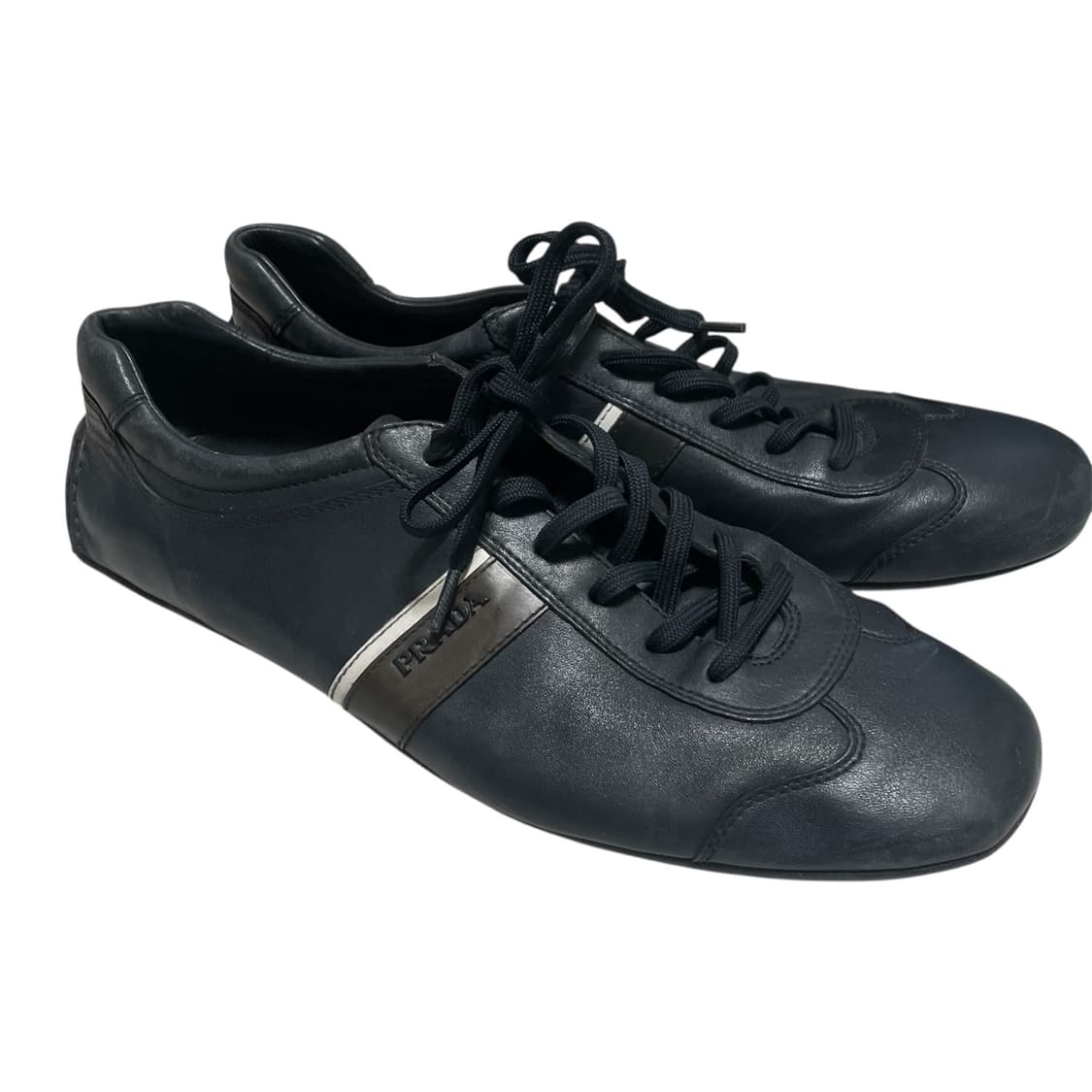 275~280) 프라다 레더 사이드 로고 스니커즈 상품이미지3