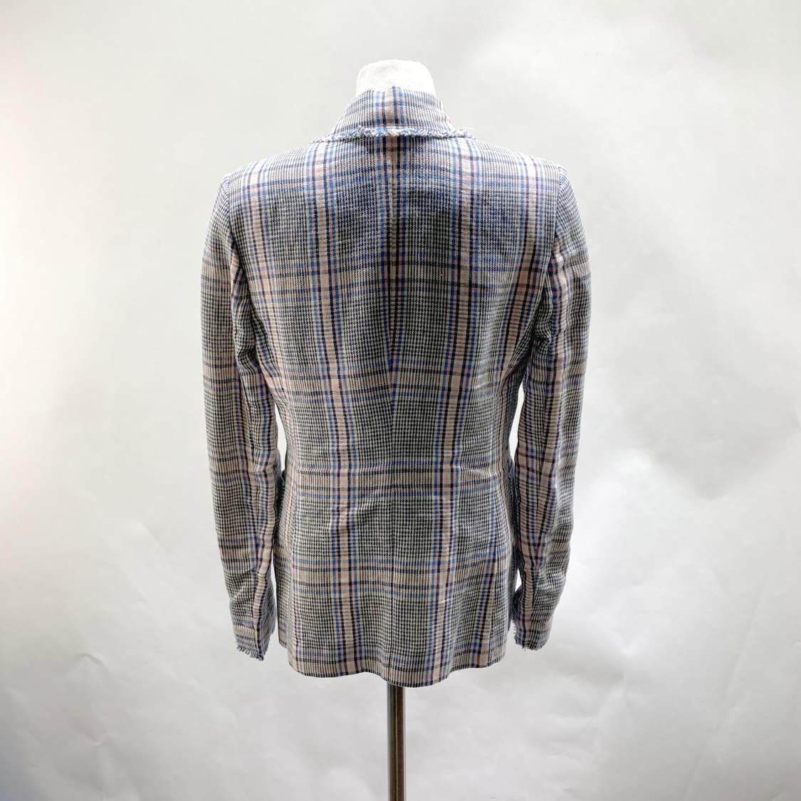 시슬리 여성린넨자켓 체크 90  상품이미지3