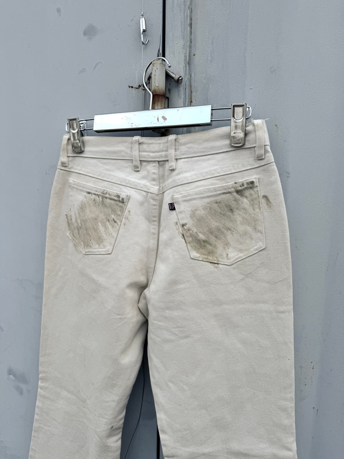 화이트 그래픽 스트레이트 진 상품이미지4