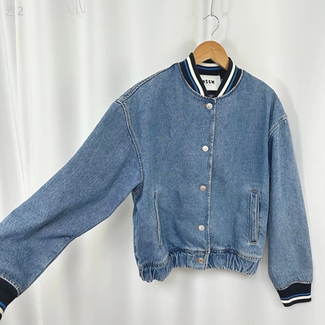 MSGM밀라노 여자 데님자켓 40 (44-66추천) 상품이미지3