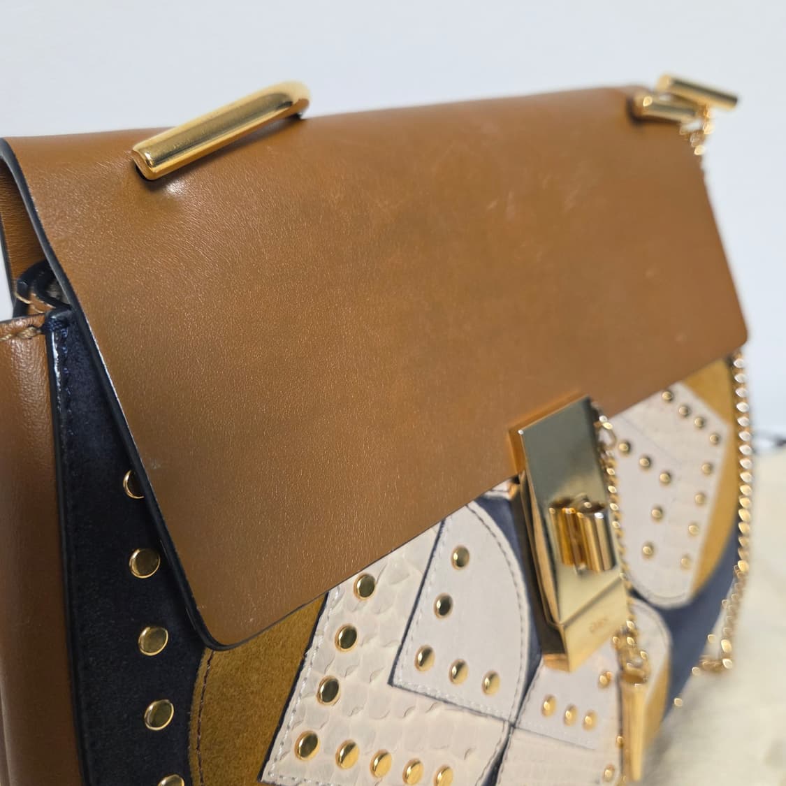 chloe 끌로에 정품 미디움 드류백 미듐 보헤미안 체인백 상품이미지5