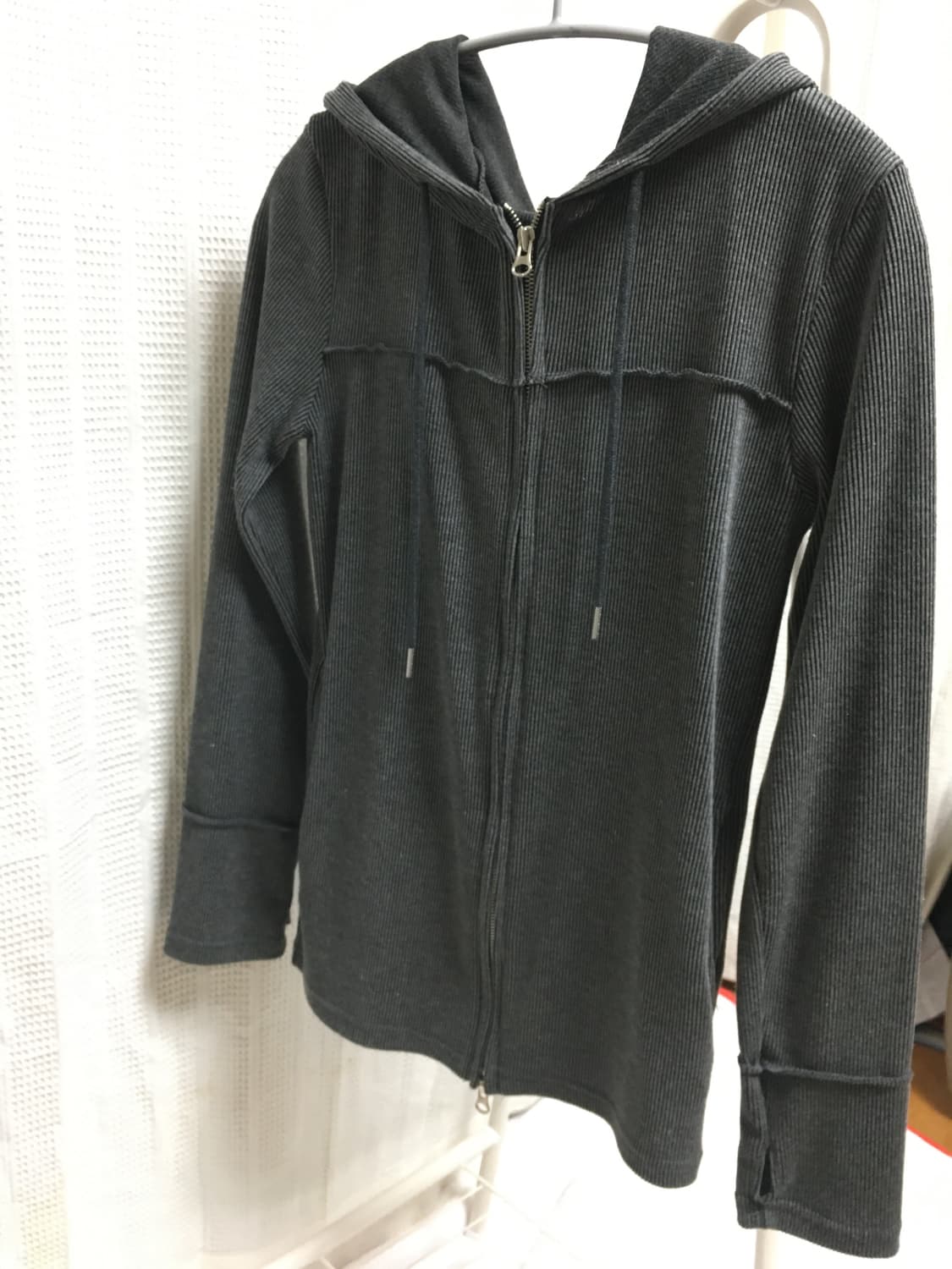 차콜 투웨이 후드집업 상품이미지1