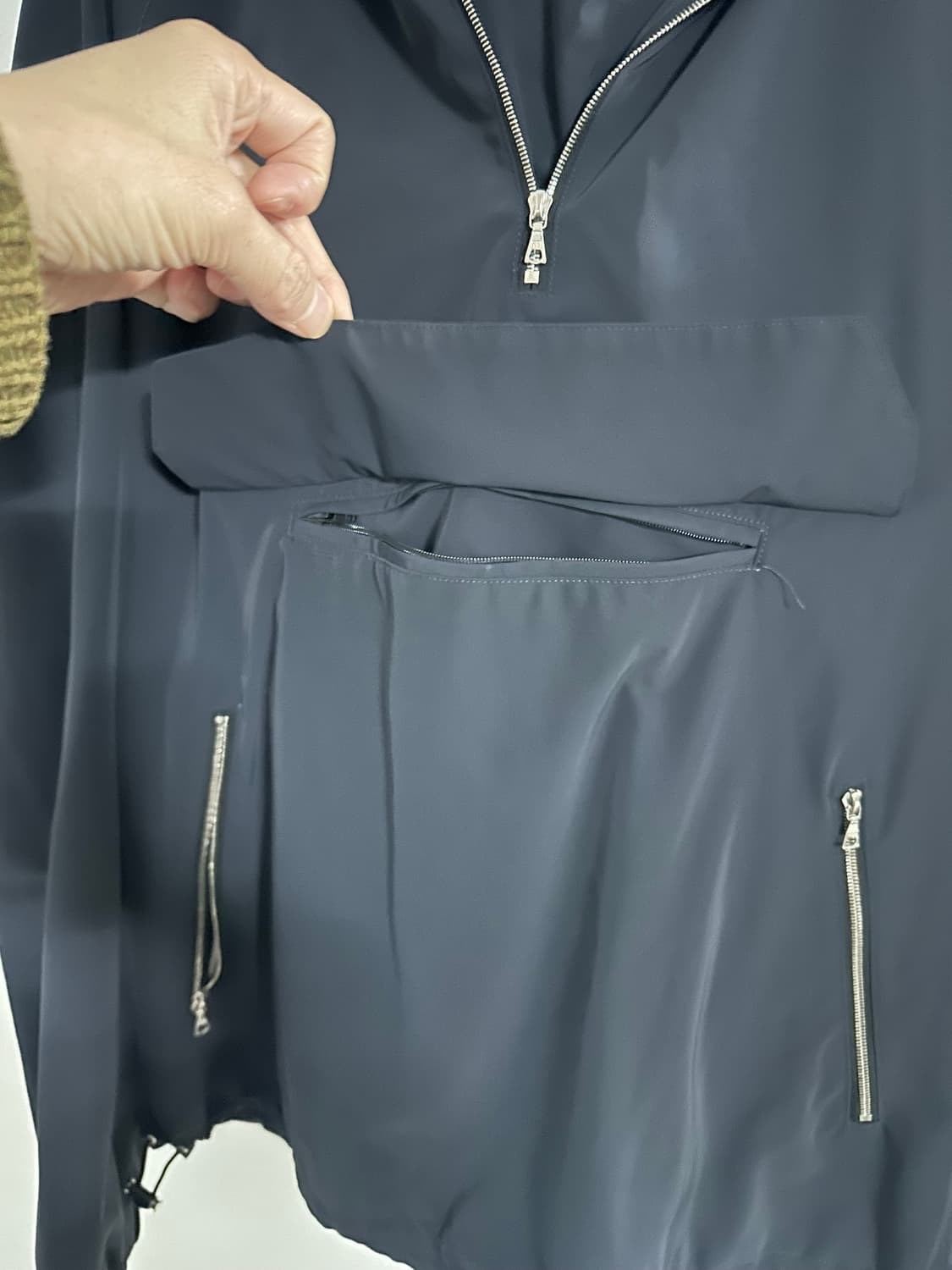 산드로 아노락 바람막이 점퍼 진네이비 M사이즈 상품이미지3