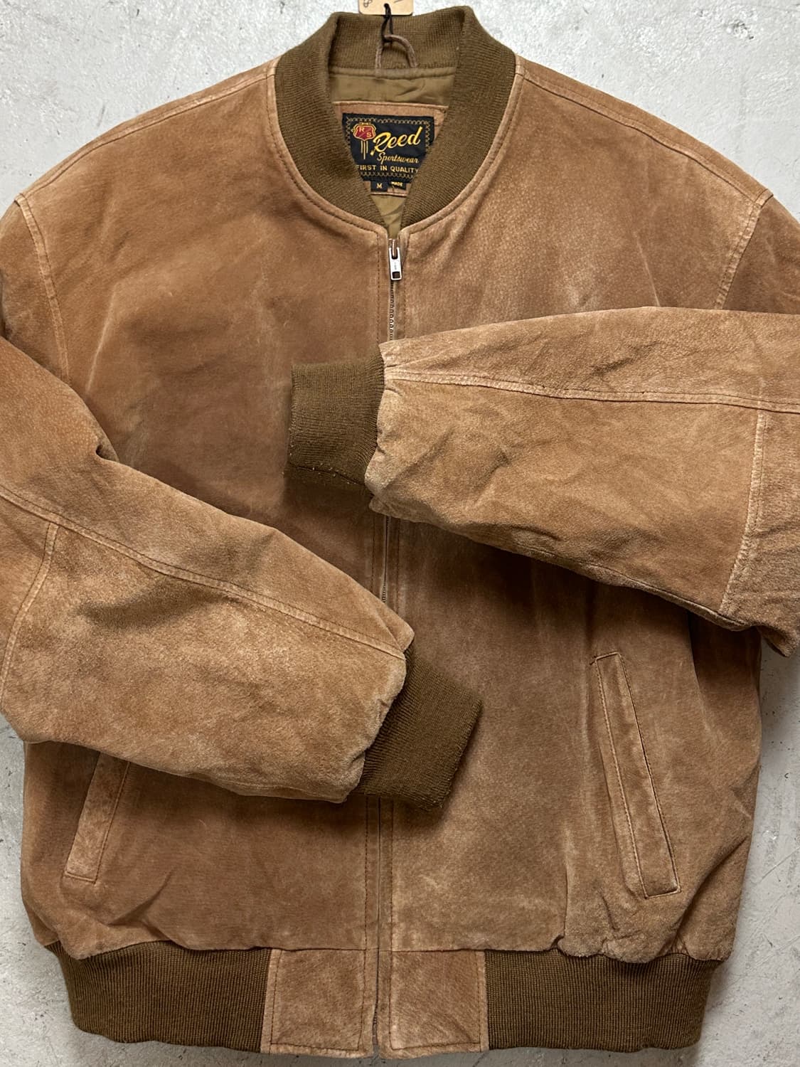 80's 빈티지 스웨이드 봄버 자켓 빈티지 레더 자켓 상품이미지8