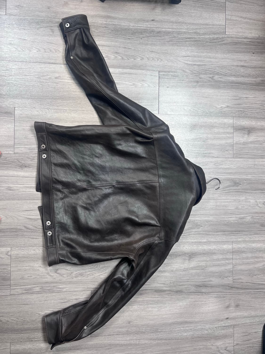쿠어 램스킨 트러커 자켓 상품이미지3