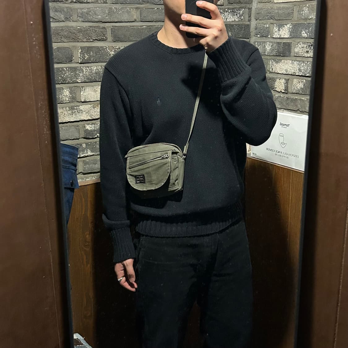 요시다 포터 미니 크로스백 숄더백 지갑 올리브 그린 V15 상품이미지10