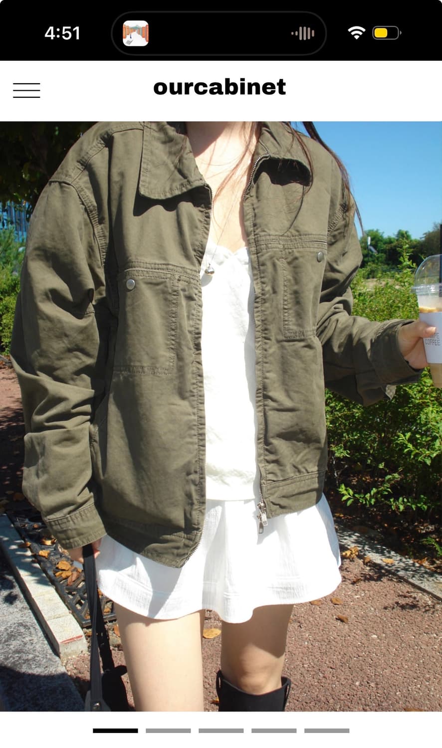 아워캐비넷 더스티 코튼 자켓 구합니다 상품이미지1