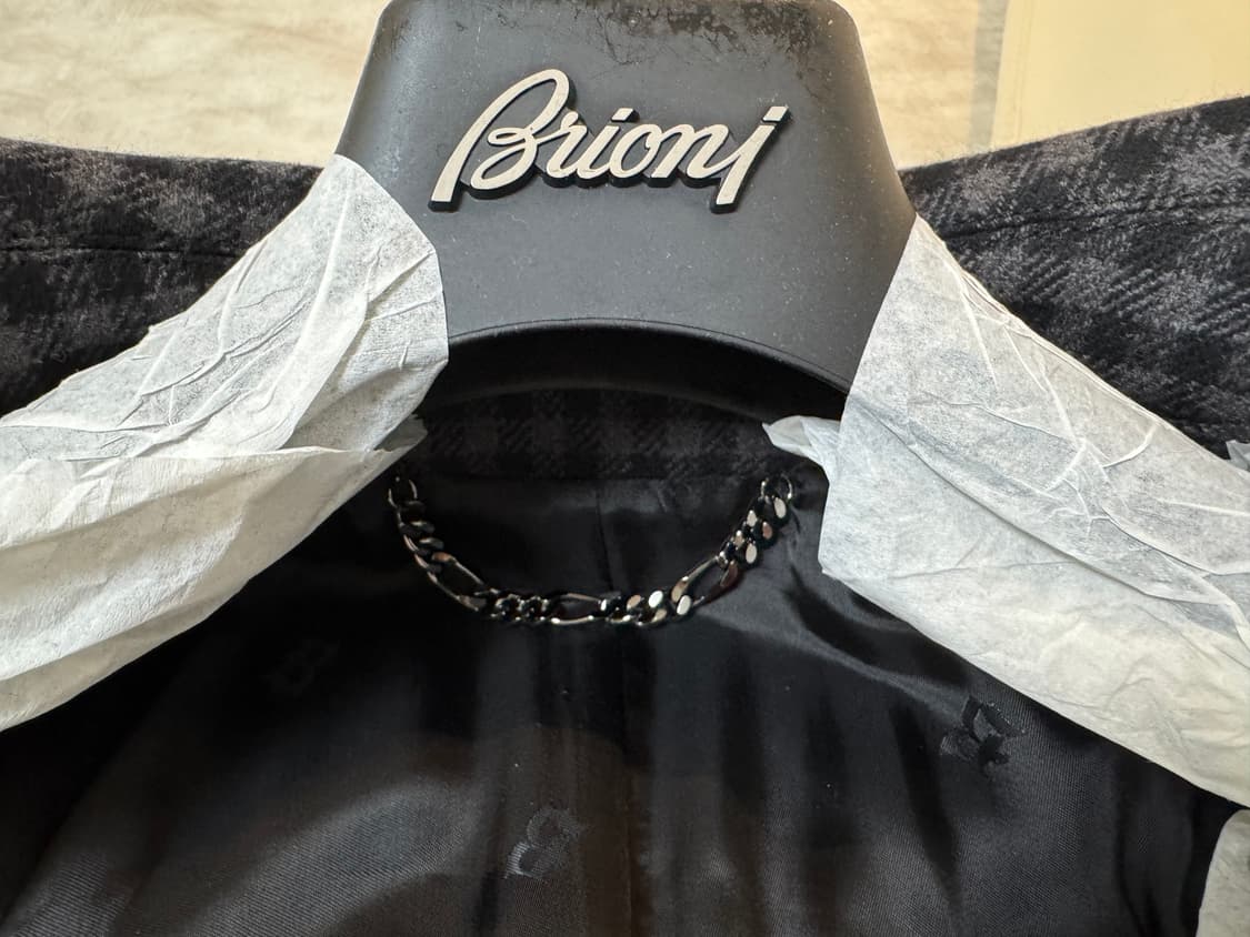 브리오니 체크 코트  상품이미지9