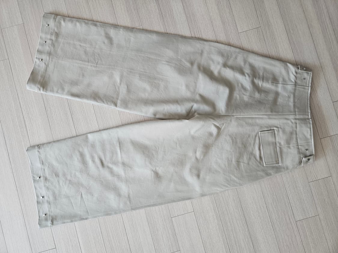 비롯 카키 기와 슬랙스 와이드팬츠  상품이미지9