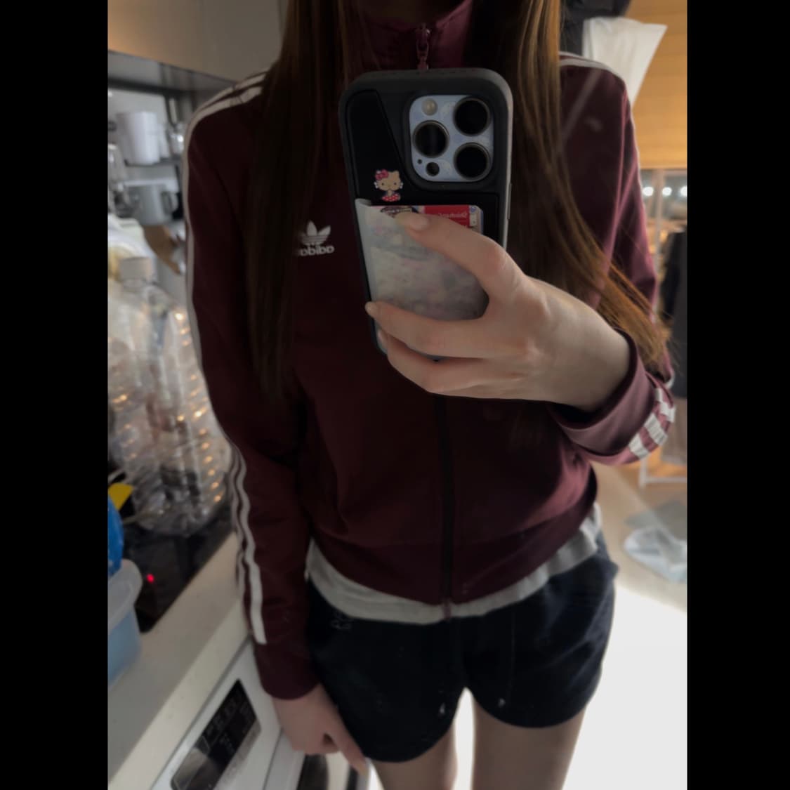 아디다스 아디컬러 파이어버드 트랙 자켓 쉐도우 레드 (버건디) 상품이미지1