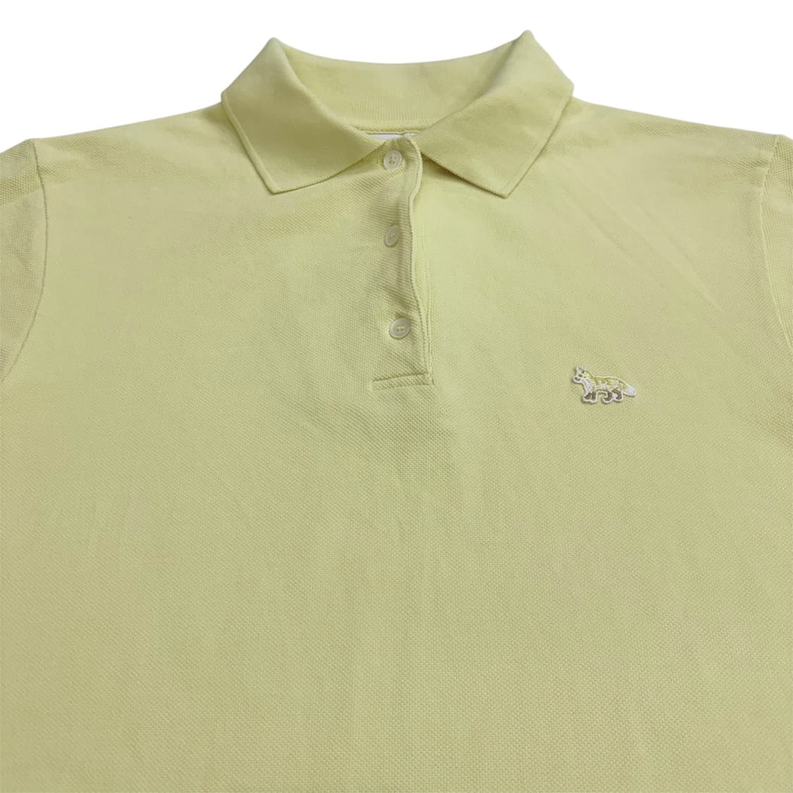 메종키츠네 24SS 여자 여성 우먼스 옐로우 폭스 반팔 카라 티셔츠 M 상품이미지3