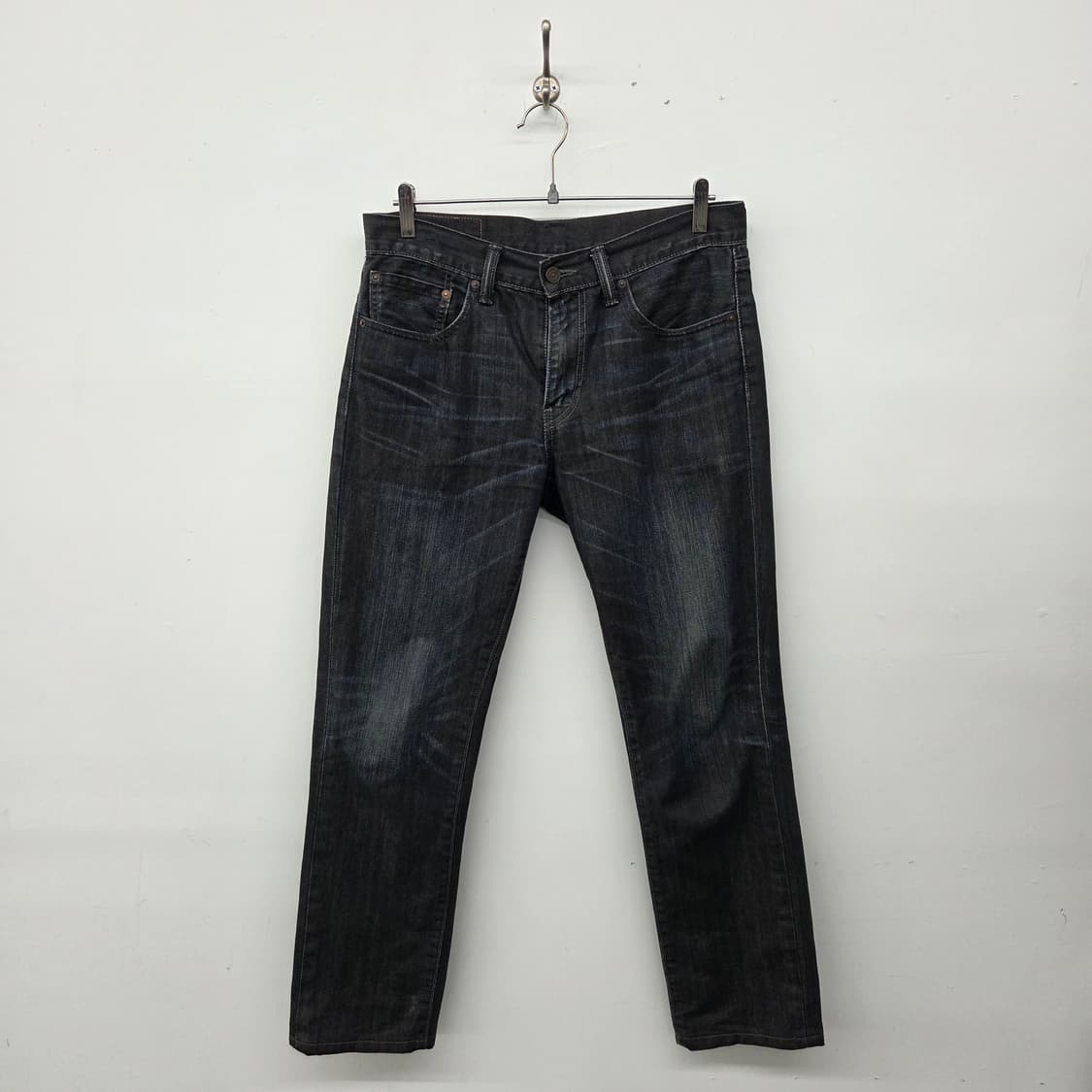 리바이스 511 블랙 워싱 데님 팬츠 허리 32in 상품이미지1