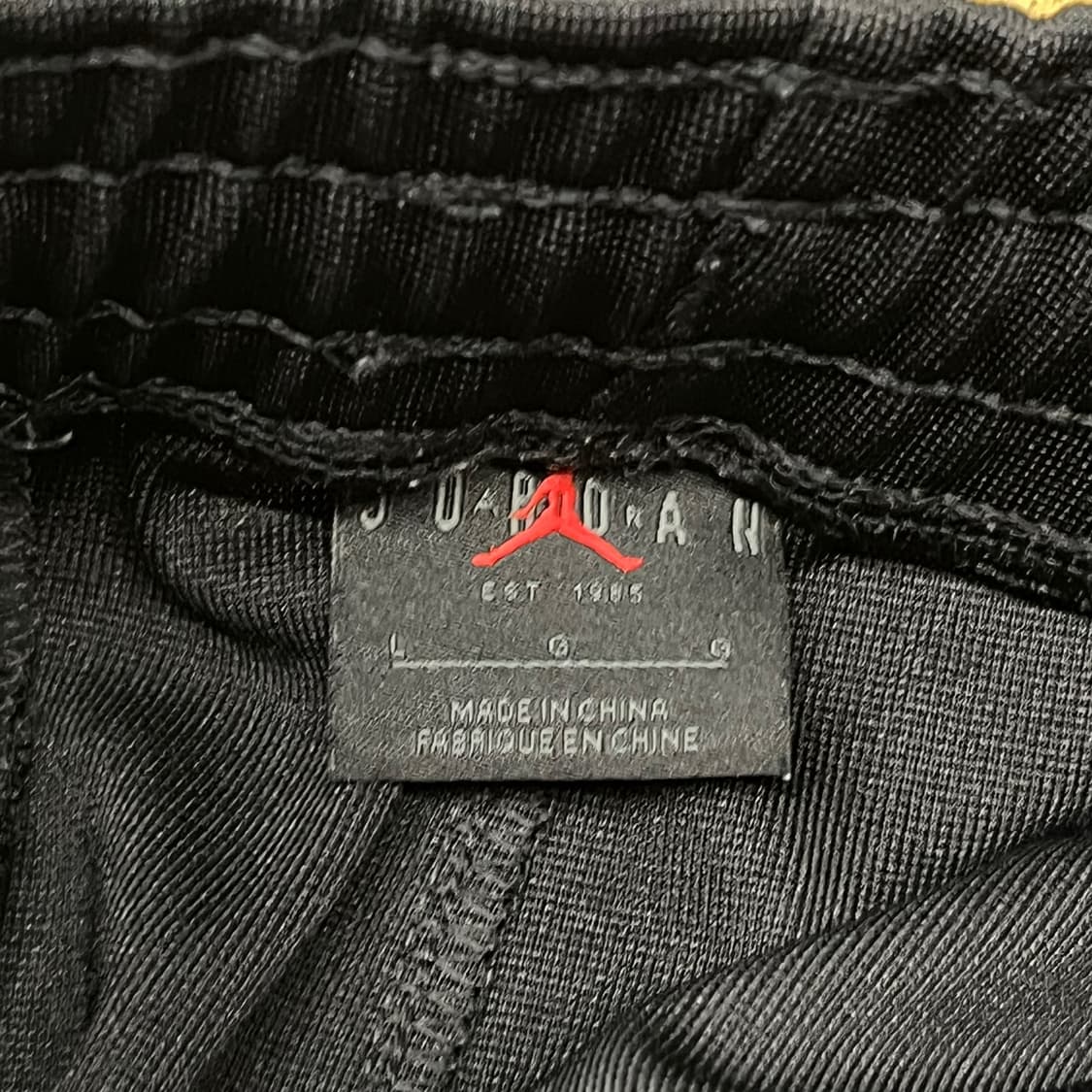 [정품/L] 조던 블랙 트랙 바지 화이트 라인 b8 상품이미지4