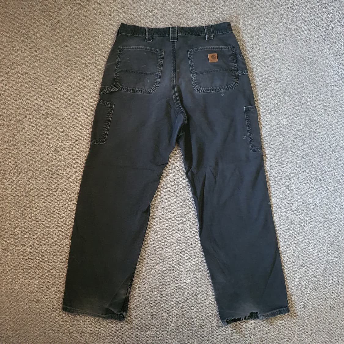 칼하트 B151 BLK 캔버스 던가리 팬츠 no.93 상품이미지7
