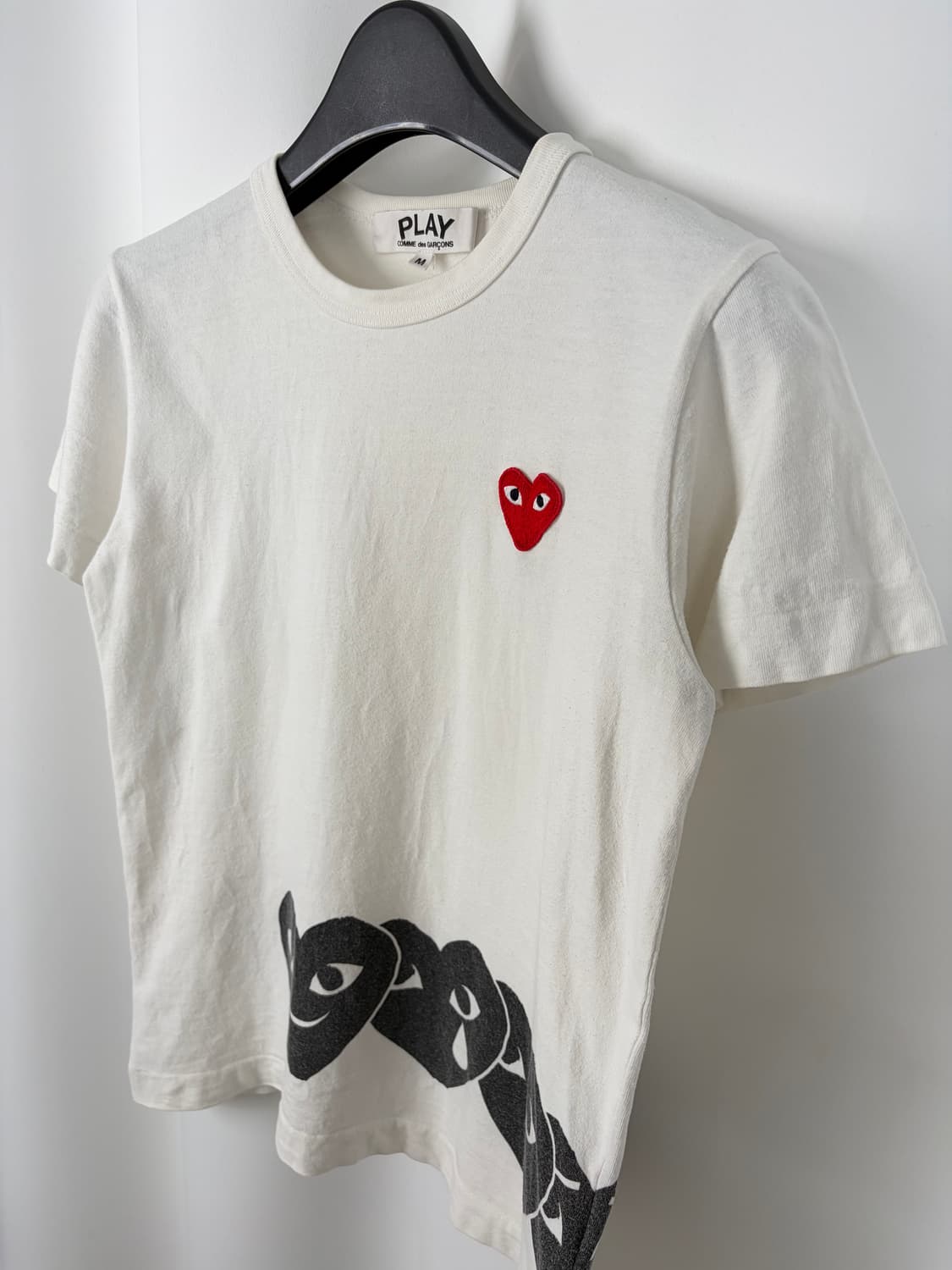 a486) 꼼데가르송 레드와펜 멀티하트 반팔티셔츠 상품이미지2