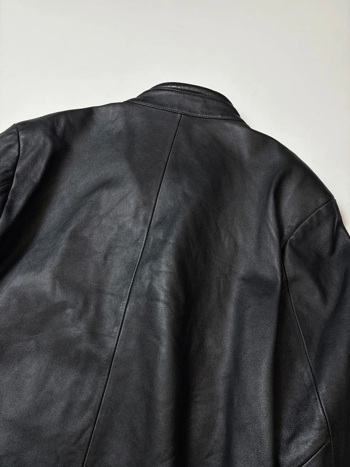 지오송지오 옴므 미니멀 파이핑 양가죽 자켓 PN8938 상품이미지4