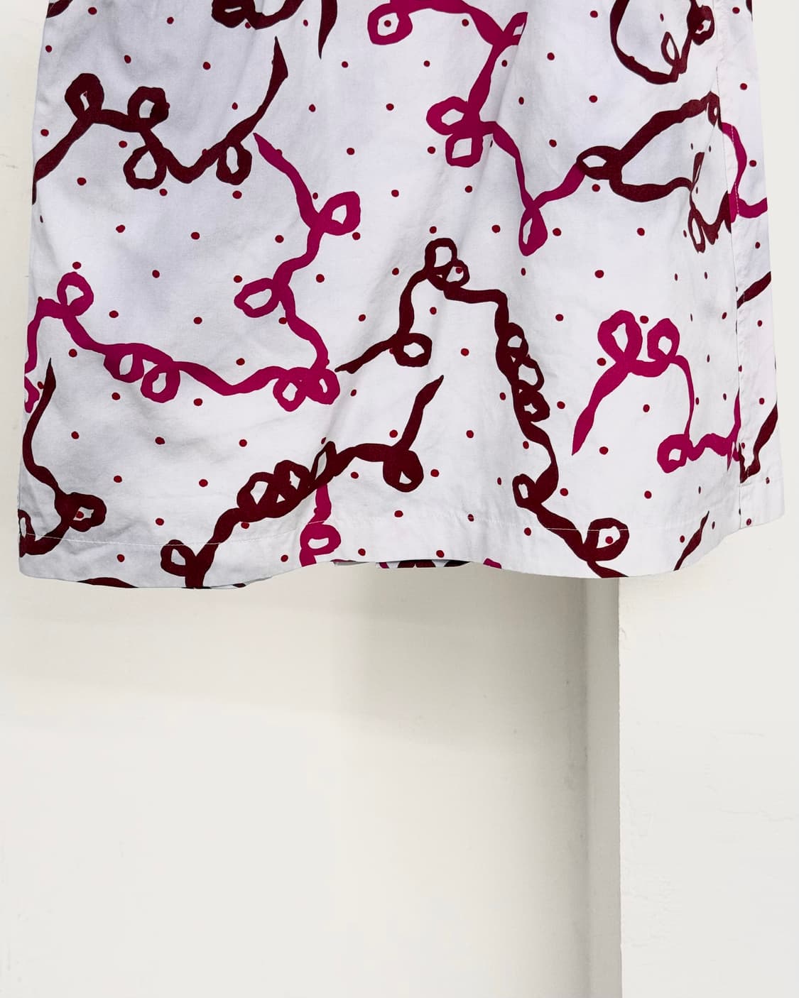 크리스찬 디올 스포츠 화이트레드 보르도 코튼 스커트 상품이미지3