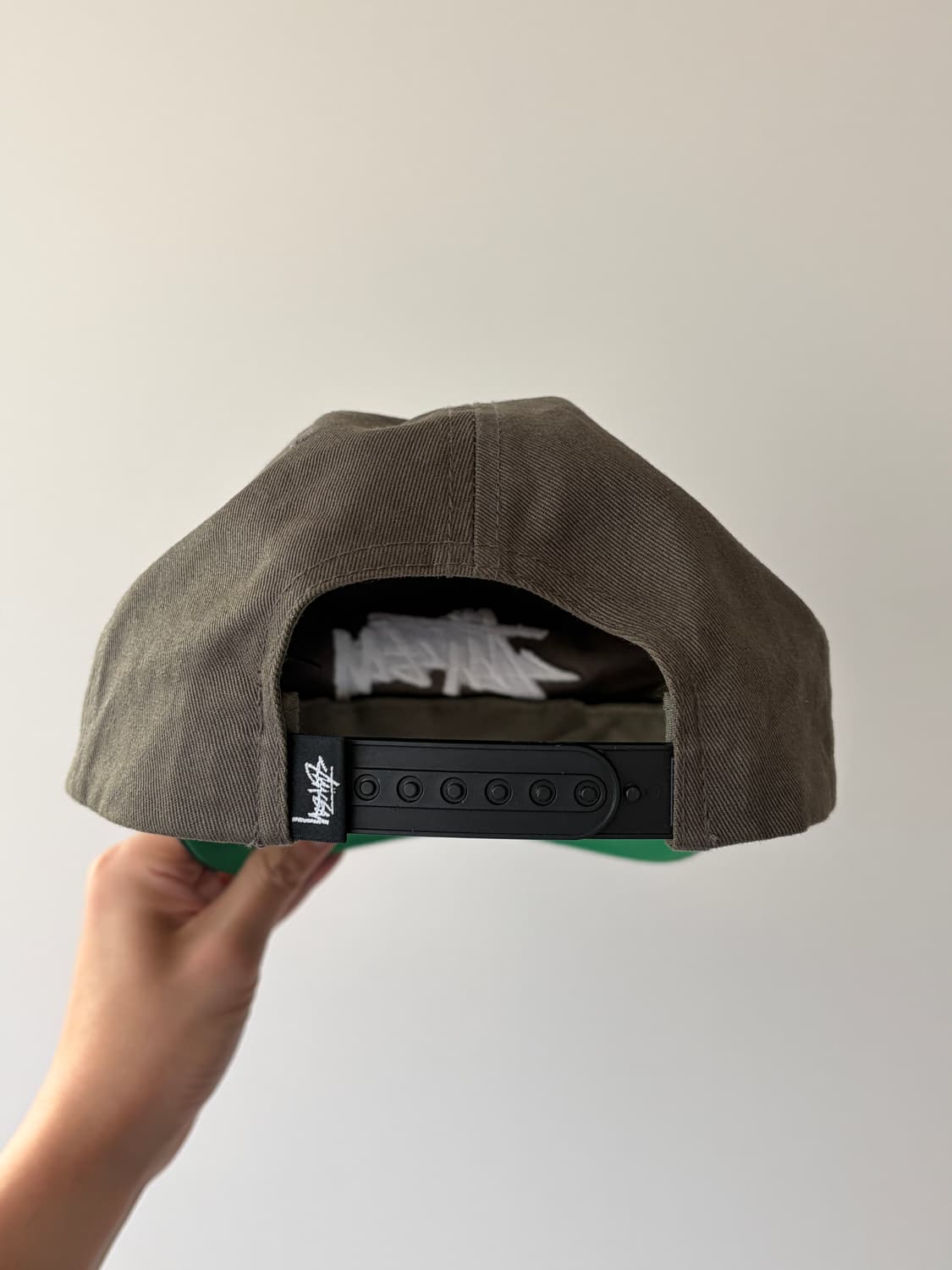 stussy 스투시 미드 뎁스 빅 스탁 스냅백 올리브 상품이미지6