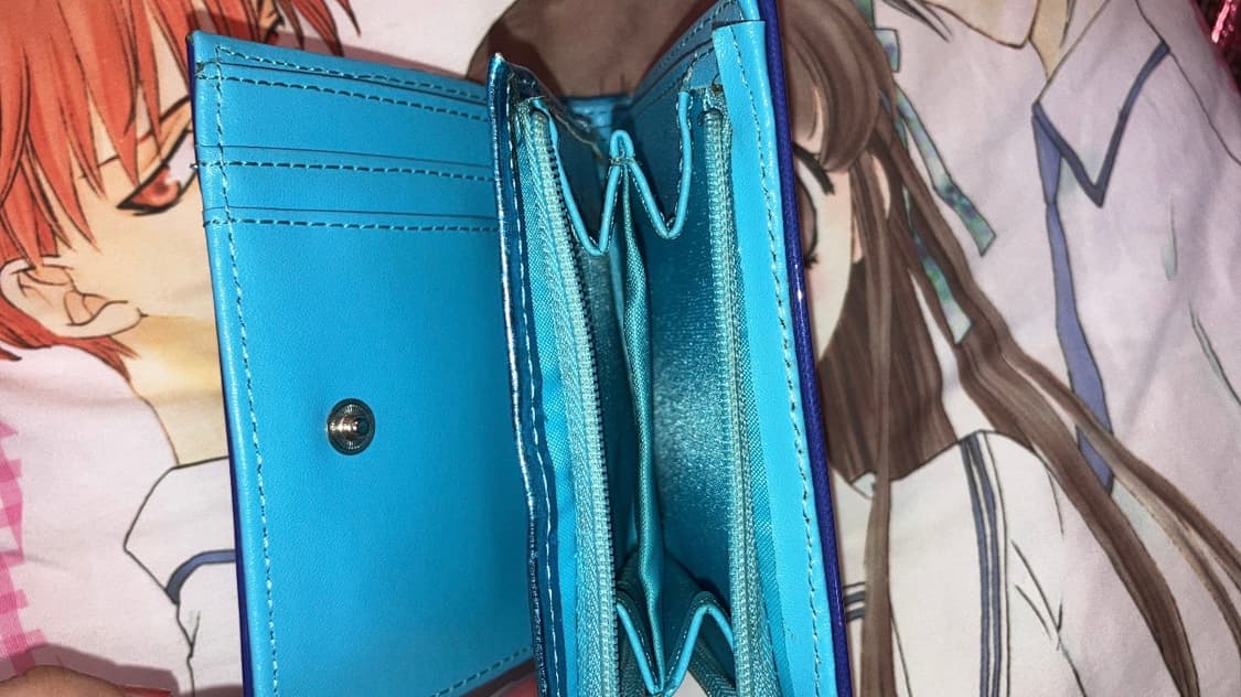 Y2K blue lace wallet 상품이미지5