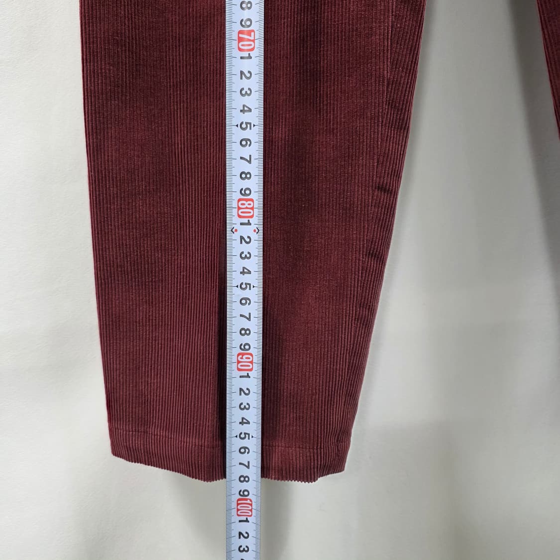 1083 슬로우애시드 코듀로이 팬츠 버건디 M 남성/여성루즈핏 상품이미지8