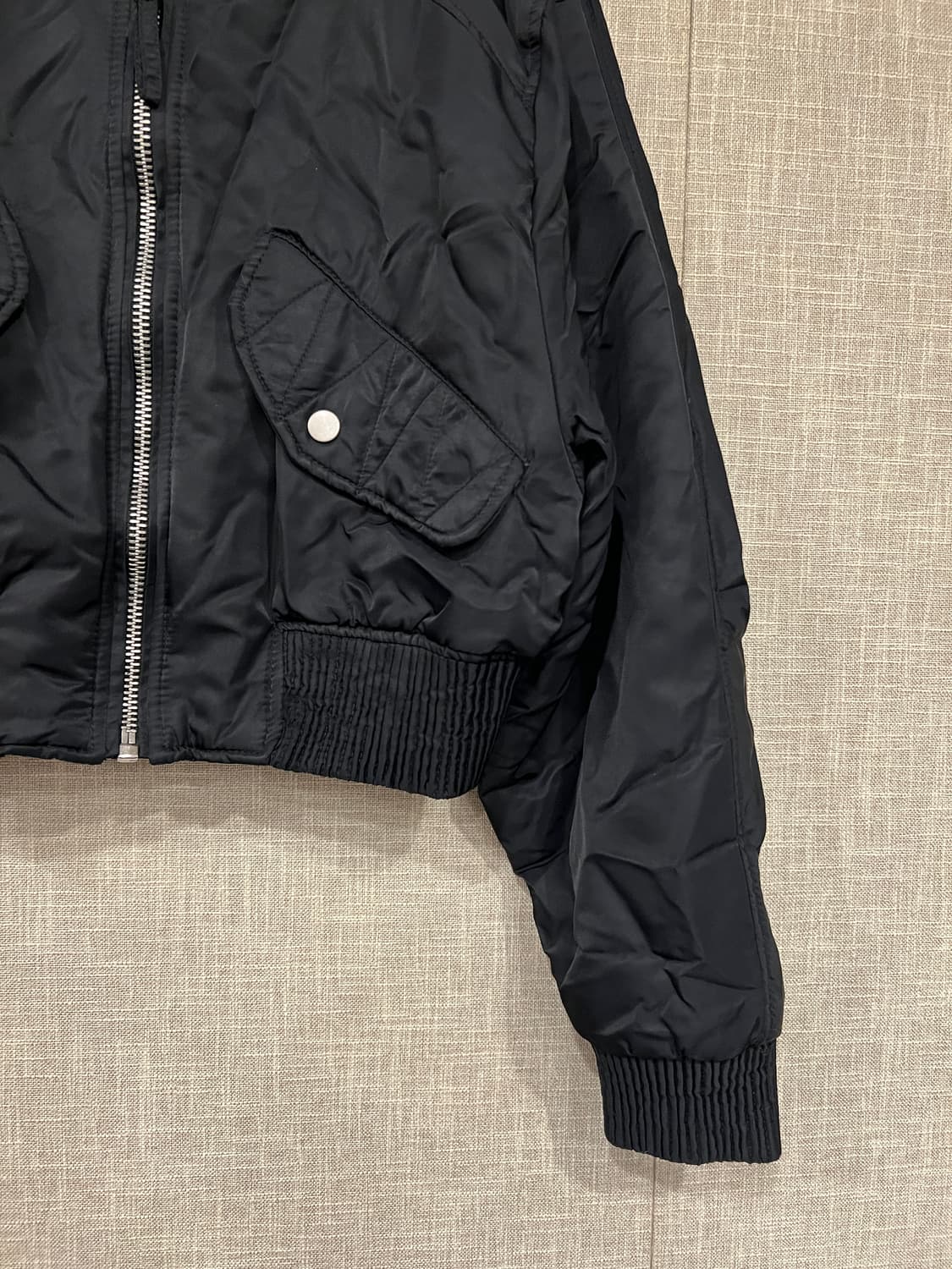 ZARA 자라 크롭 봄버 자켓 블랙 상품이미지3