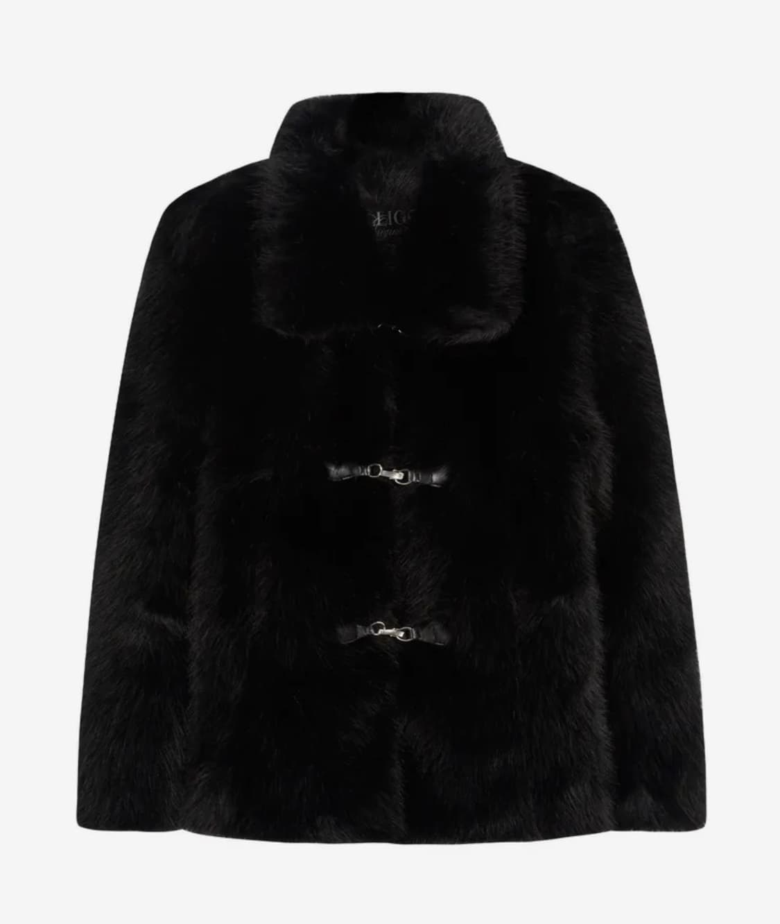 일리고 시어링 퍼 자켓 블랙 상품이미지2