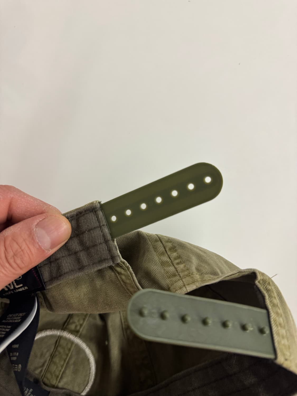 RRL 더블알엘 랄프로렌 폴로 윙로고 모자 볼캡 카키색 상품이미지6