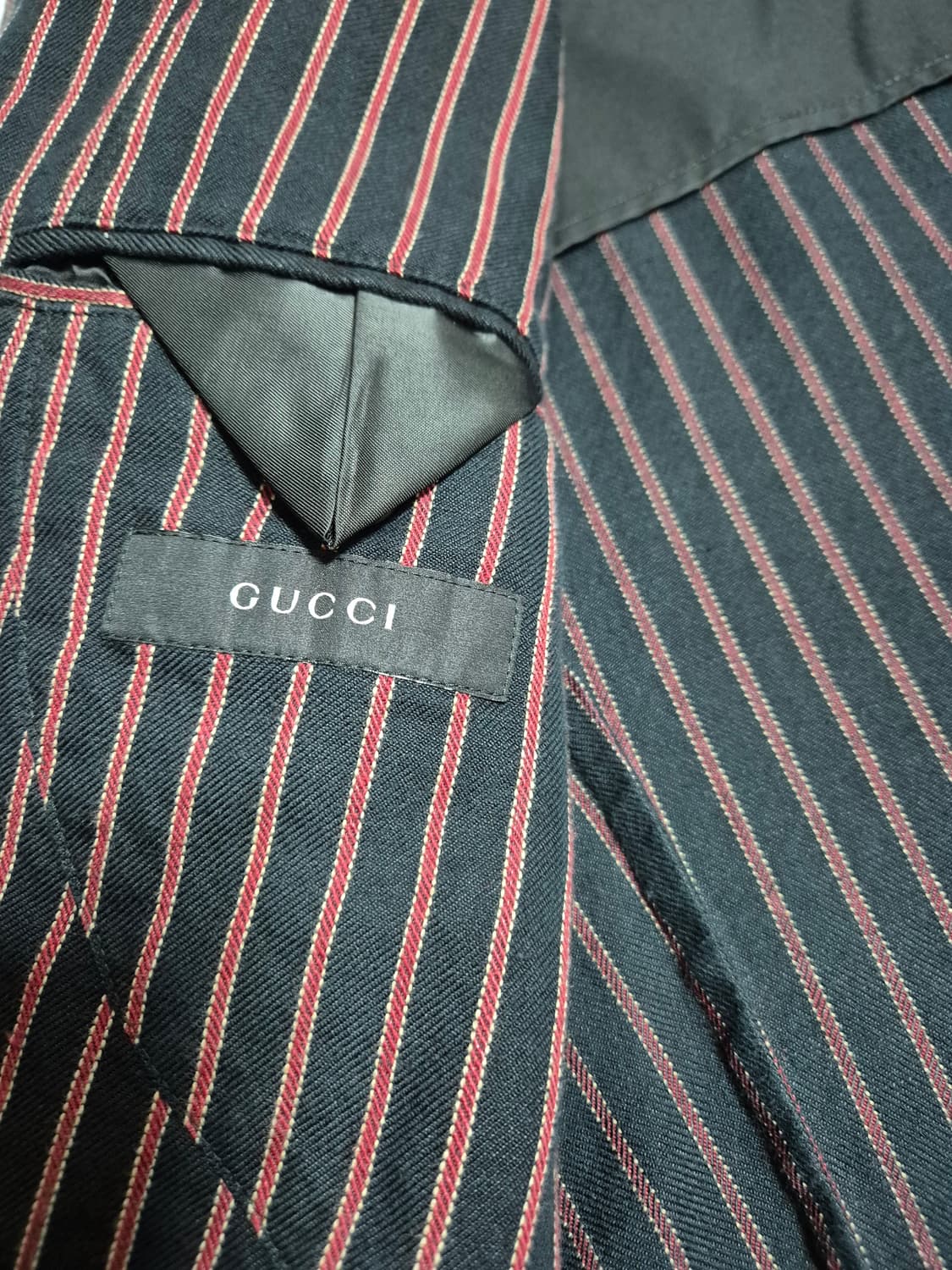 구찌 스트라이프 린넨 자켓/52 상품이미지5