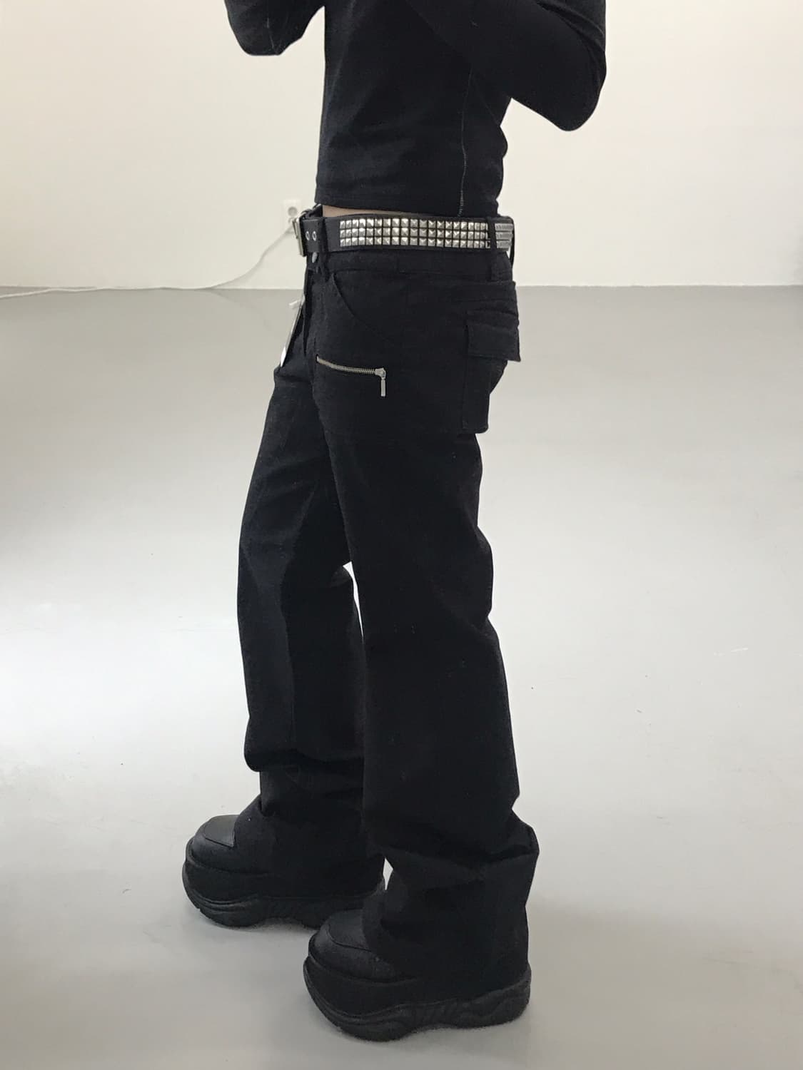 Jpn Black detail pants 상품이미지2