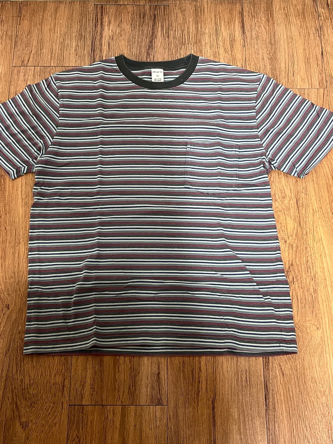 카키스 스트라이프 티셔츠 1 상품이미지1