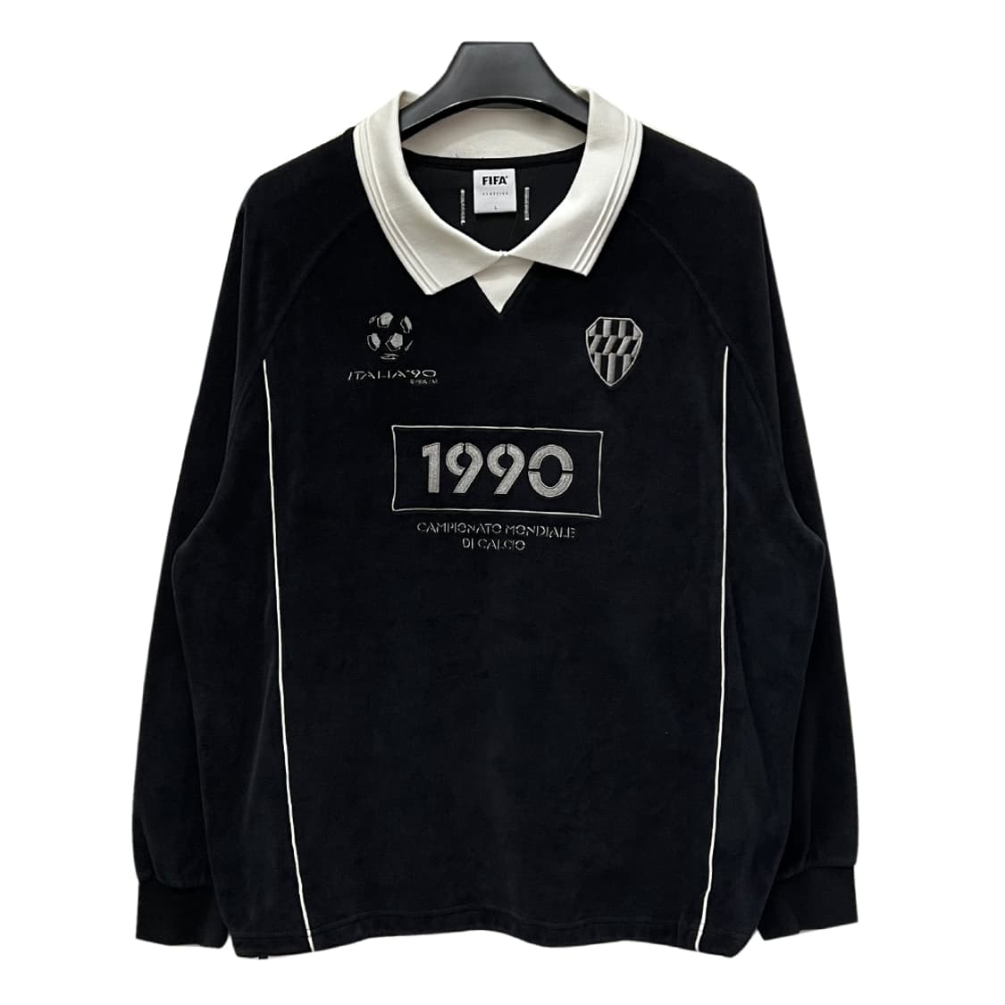 FIFA 피파 1904 벨로아 벨벳 카라 맨투맨 L 상품이미지1