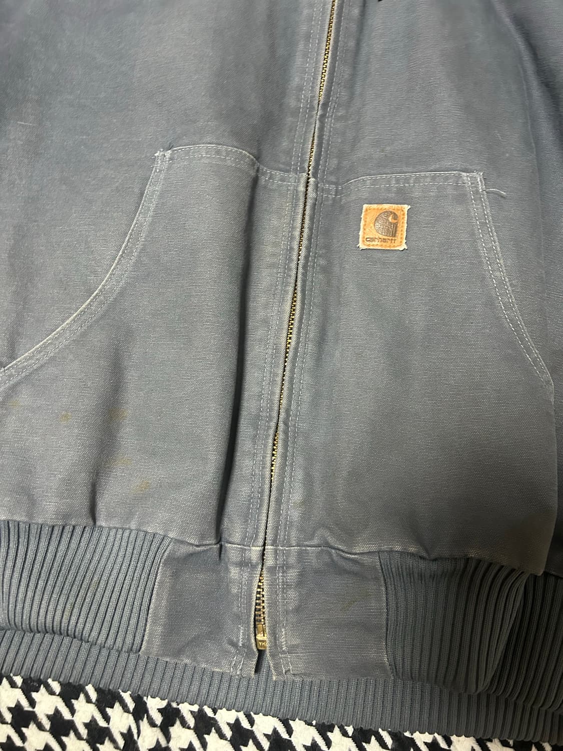 칼하트 J130 샌드스톤 덕 액티브 자켓 스톰블루 상품이미지3