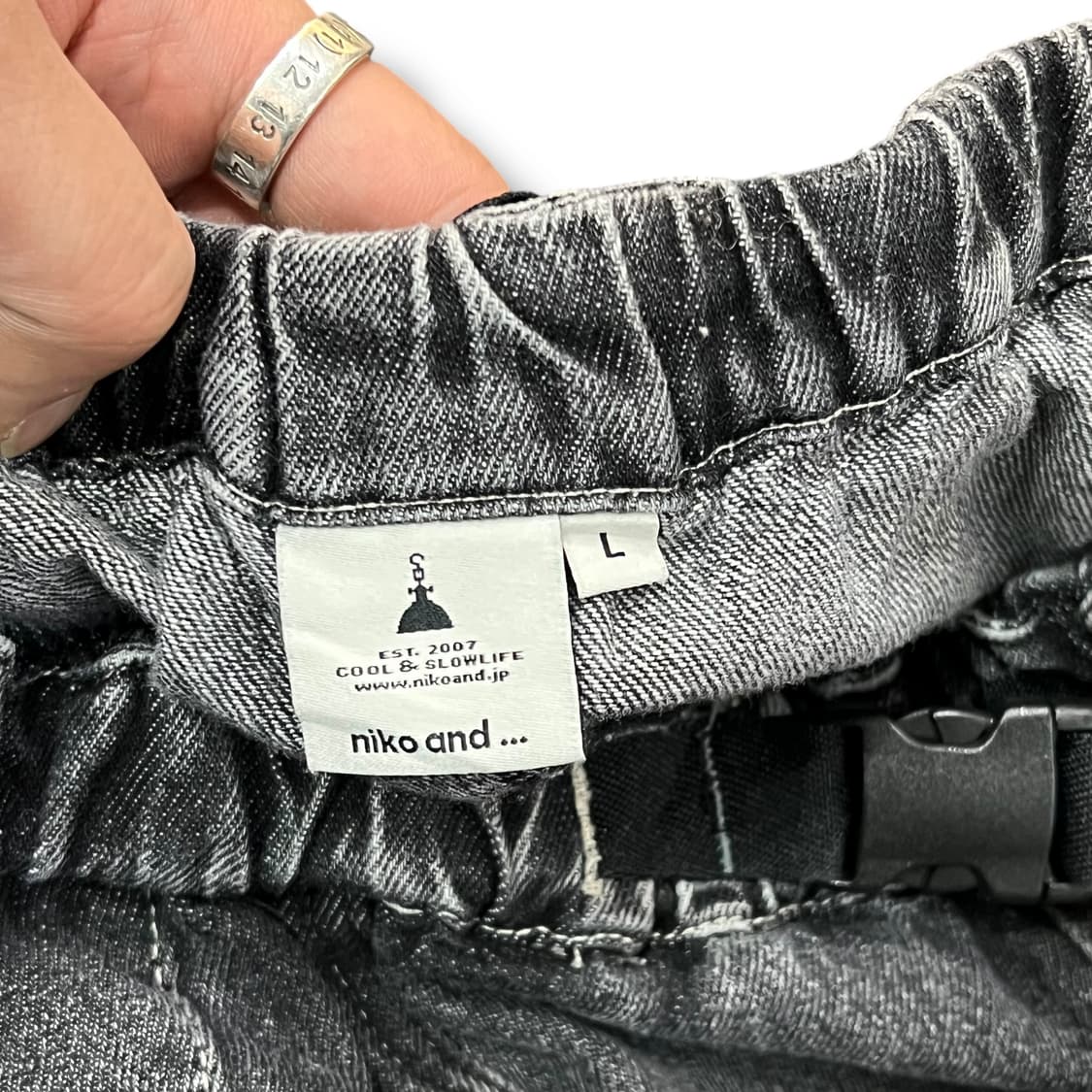  니코앤드 버클 데님 롱 스커트 y14330 상품이미지6