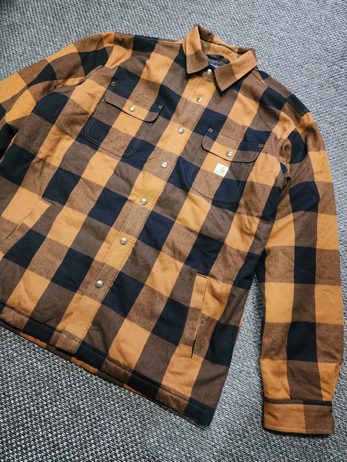 칼하트 체크 셔츠 자켓 XL 상품이미지10