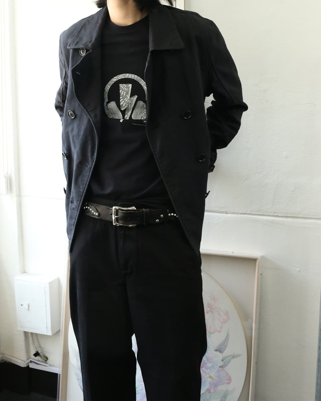 레더 스터드 벨트 상품이미지3