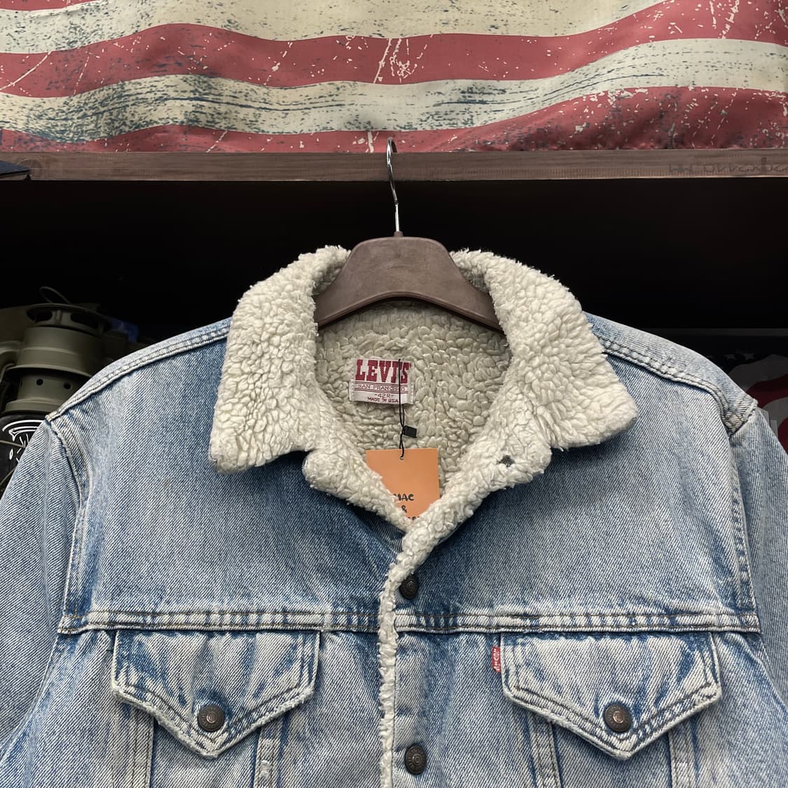 80s 리바이스 Made in USA 쉐르파 데짐 자켓 상품이미지3