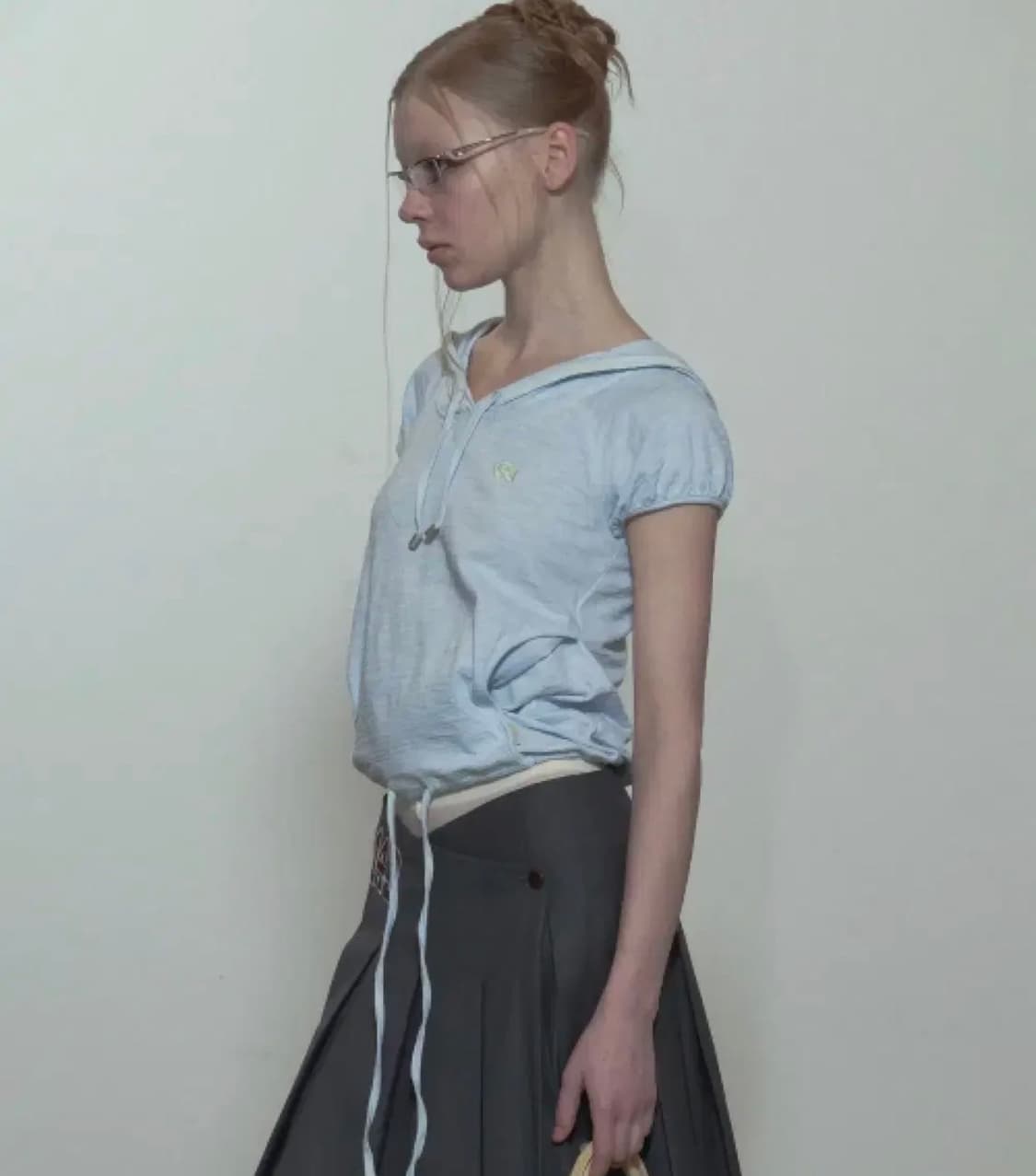 Sculptor Raglan Hoodie Tee Baby Blue 상품이미지2